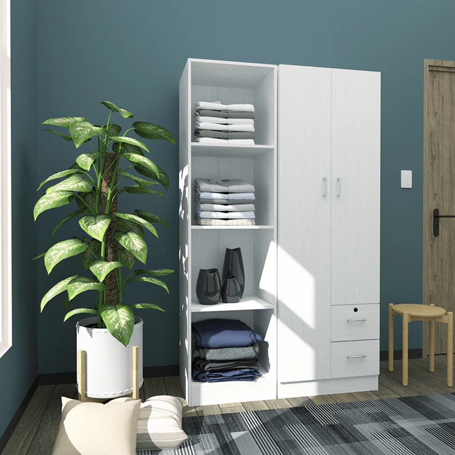Averie Open Wardrobe with 4 Shelves - Image 20