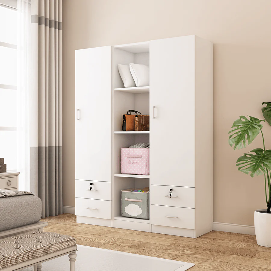 Averie Open Wardrobe with 4 Shelves - Image 21
