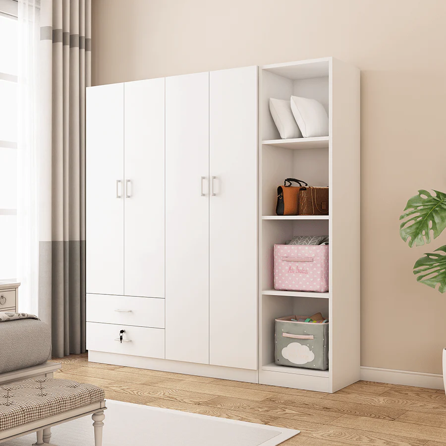 Averie Open Wardrobe with 4 Shelves - Image 22
