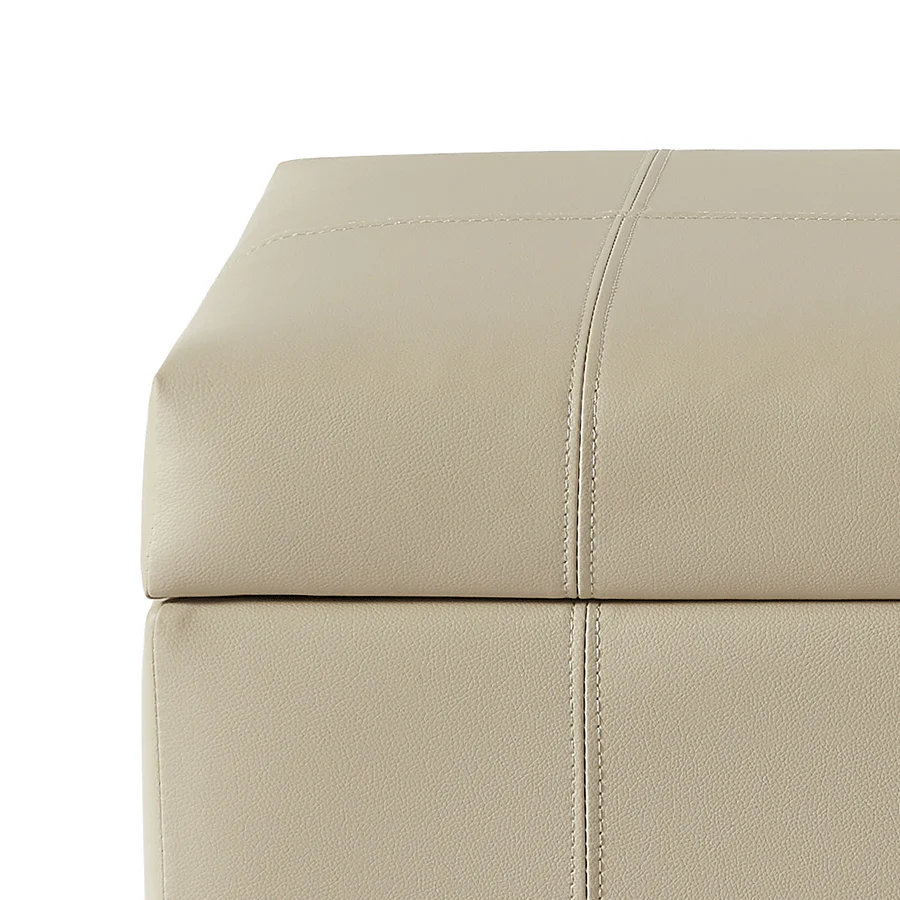 Averill Storage Bench - Faux Leather - Image 8
