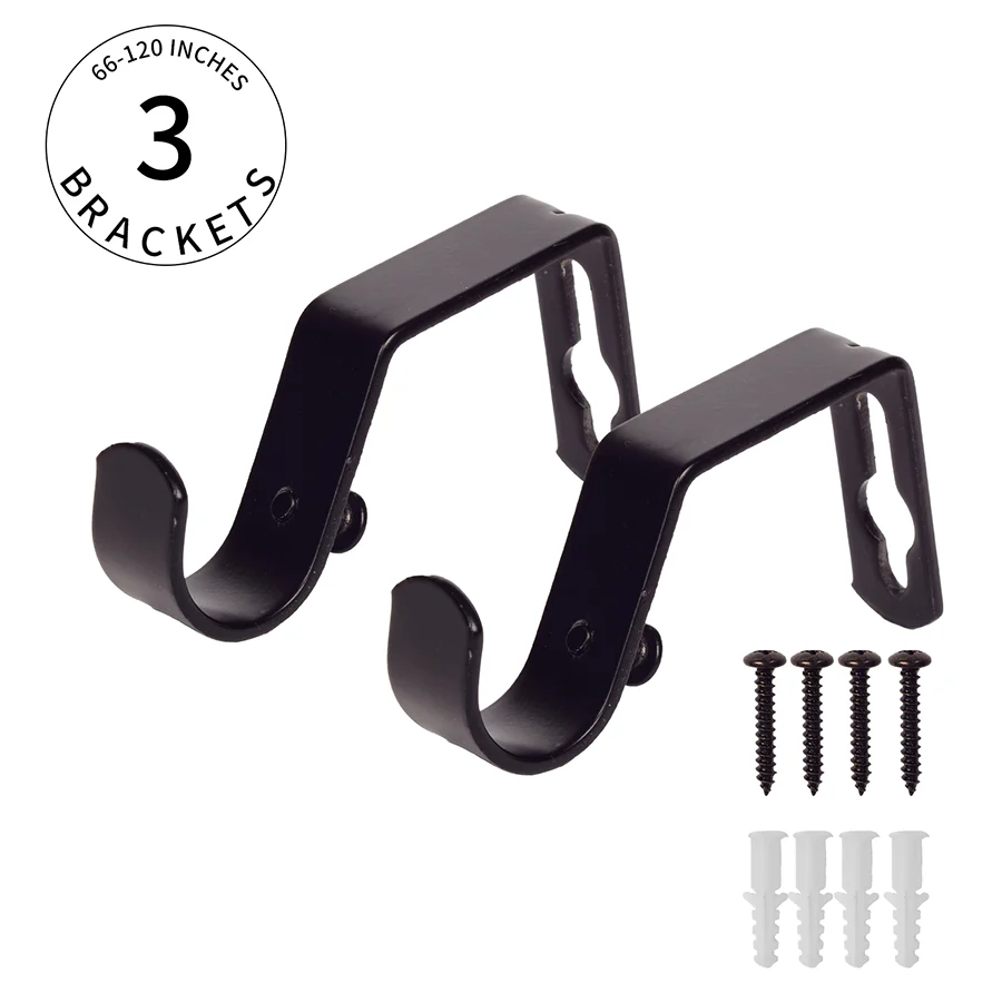 Basic Adjustable Black Curtain Rod - Image 26