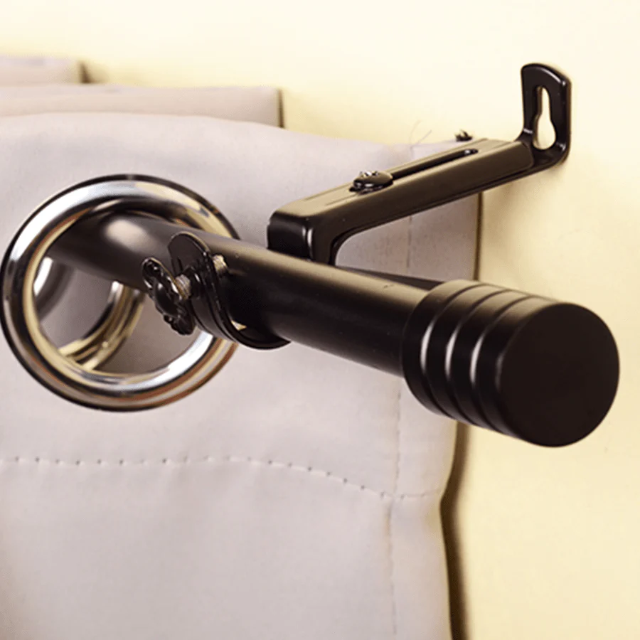 Basic Adjustable Black Curtain Rod - Image 3