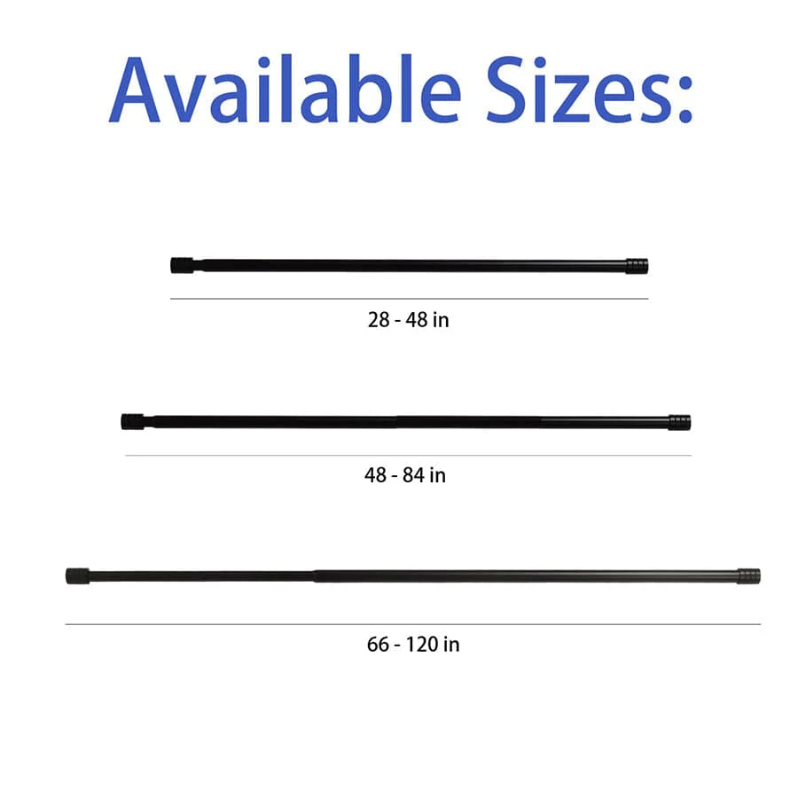 Basic Adjustable Black Curtain Rod - Image 30