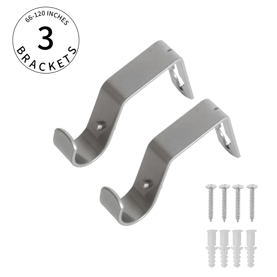 Basic Adjustable Silver Curtain Rod - Image 15