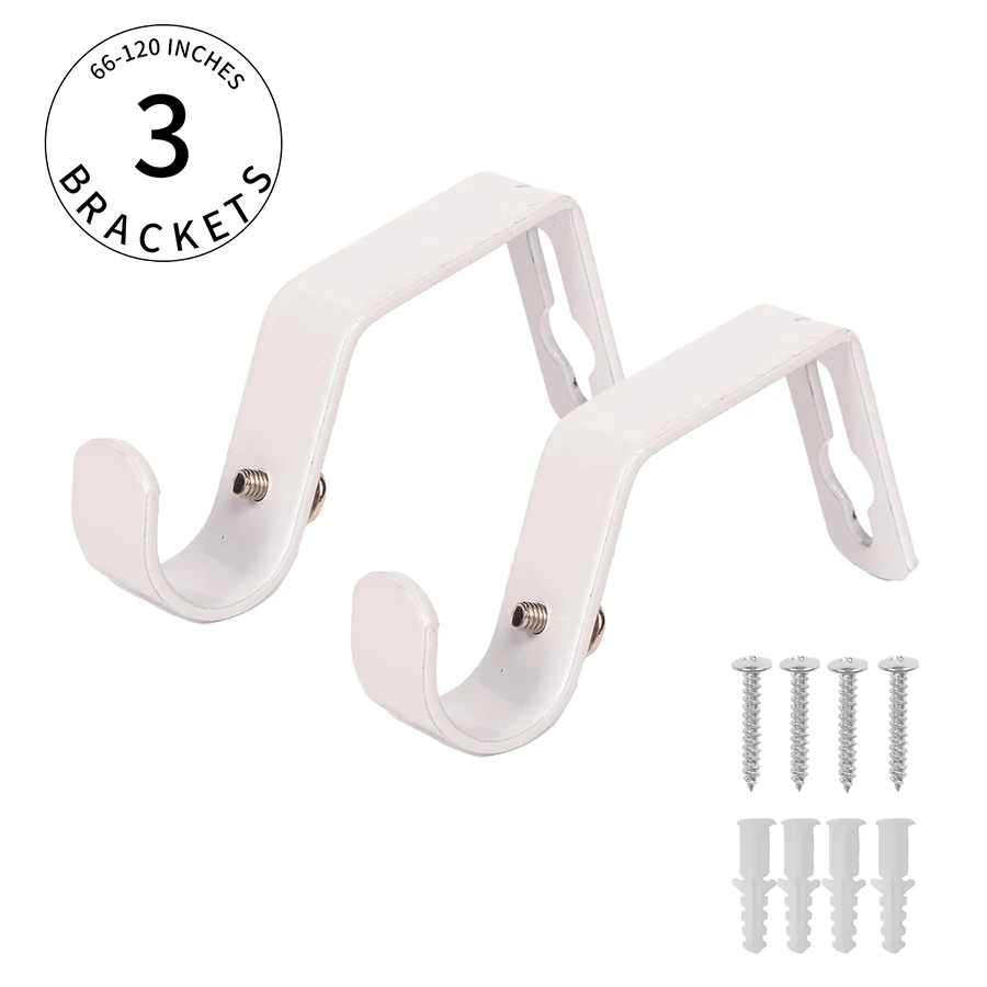 Basic Adjustable White Curtain Rod - Image 17