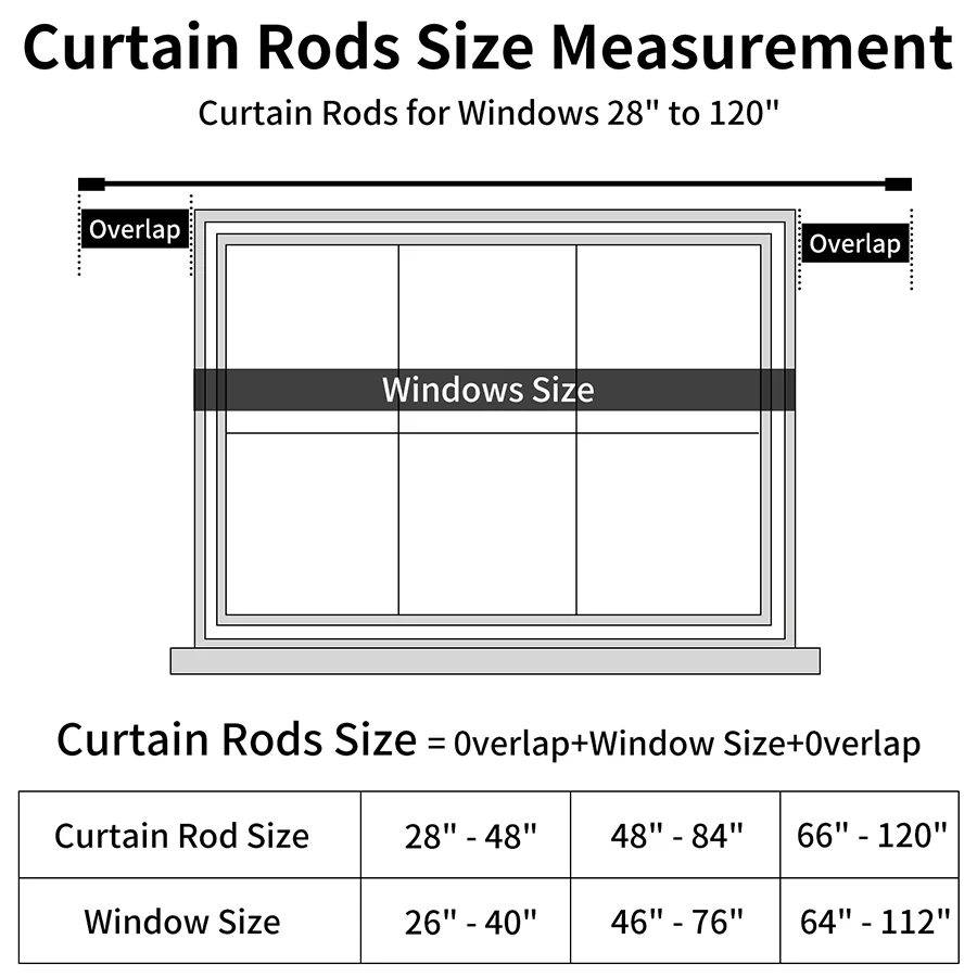 Basic Adjustable White Curtain Rod - Image 19