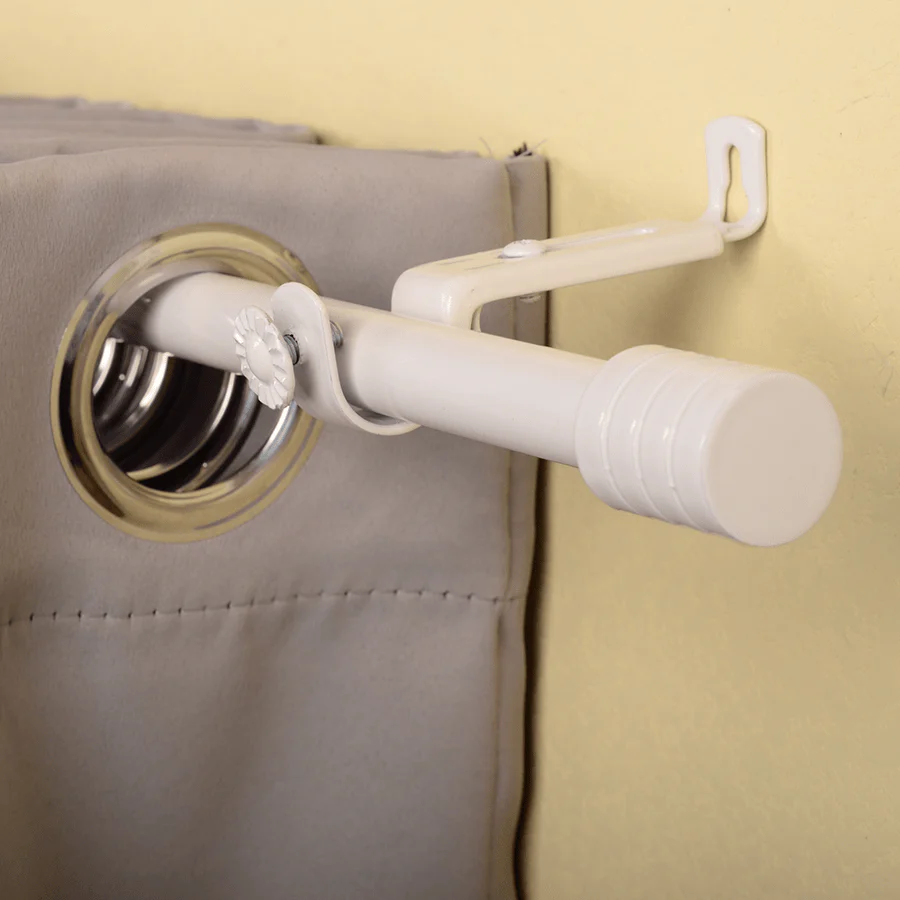 Basic Adjustable White Curtain Rod - Image 22