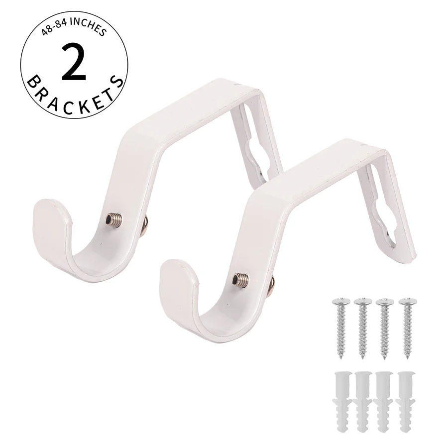 Basic Adjustable White Curtain Rod - Image 7