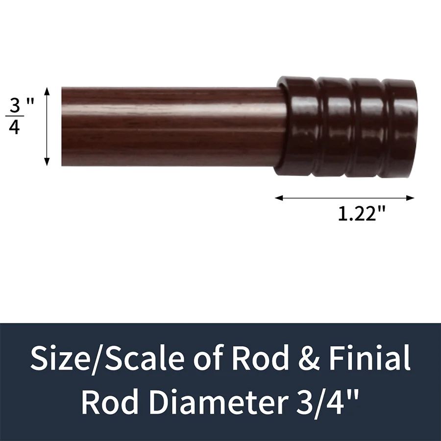 Basic Adjustable Wood Curtain Rod - Image 14