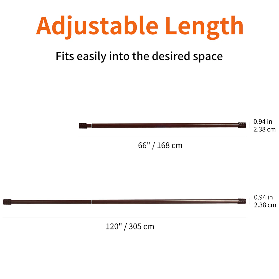 Basic Adjustable Wood Curtain Rod - Image 16