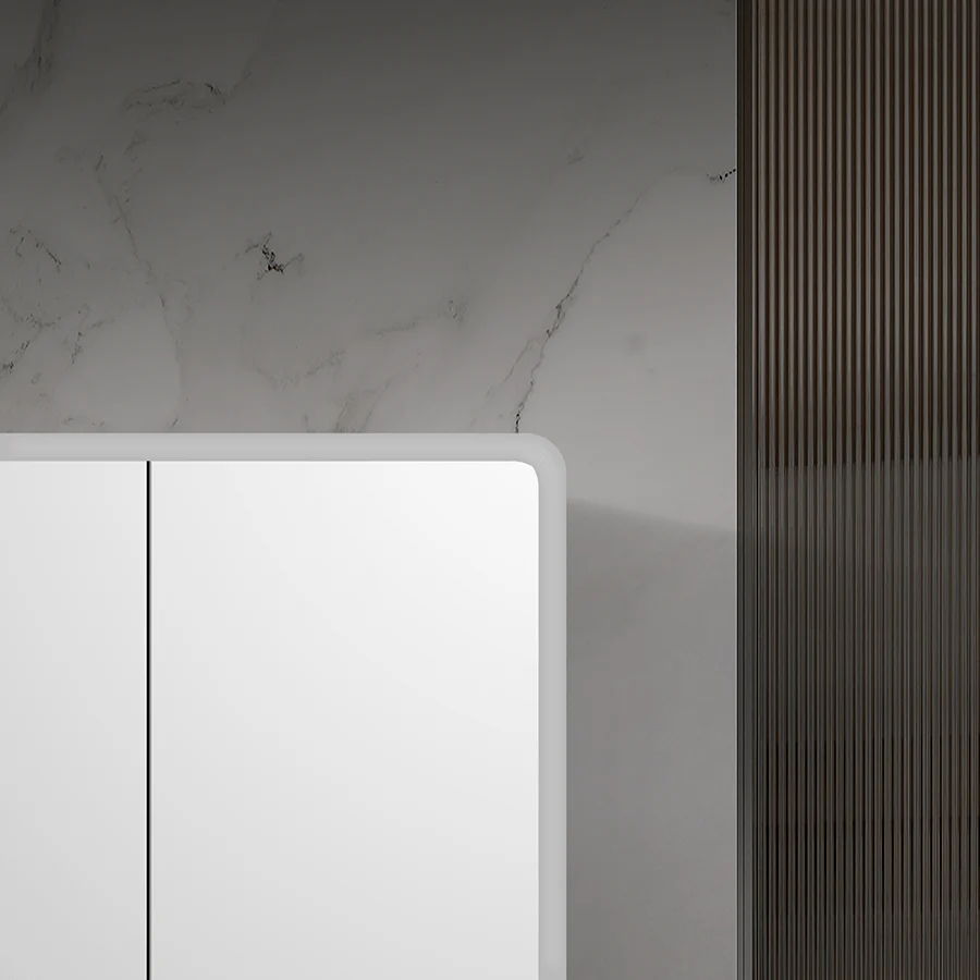Bathrm Cabinet Mirror with 2 Doors & LED - Image 3