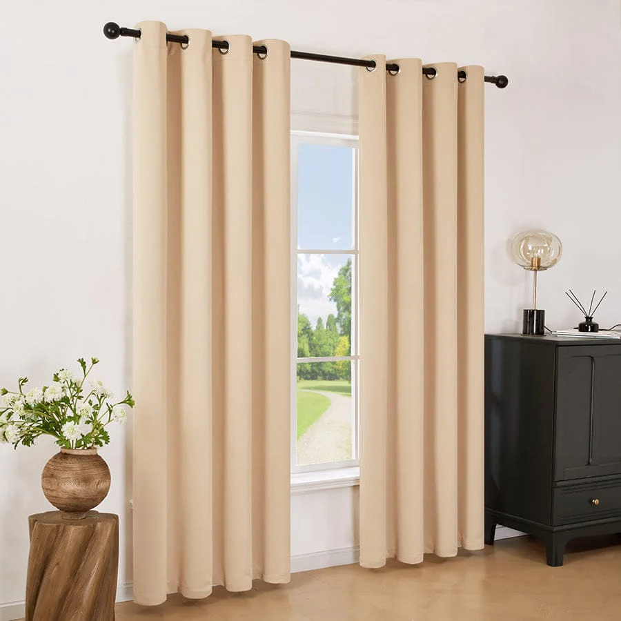 Becka Plain & Print Set Of 3 Curtains - Image 7