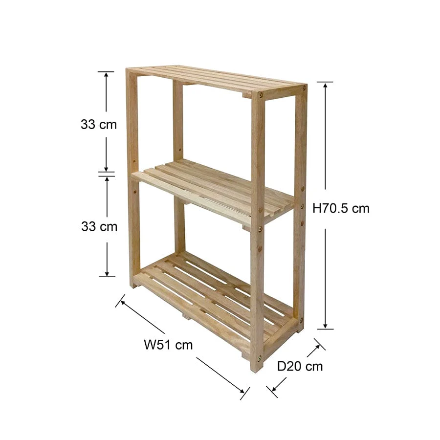 Benno 51cm Wooden Rack - Image 11