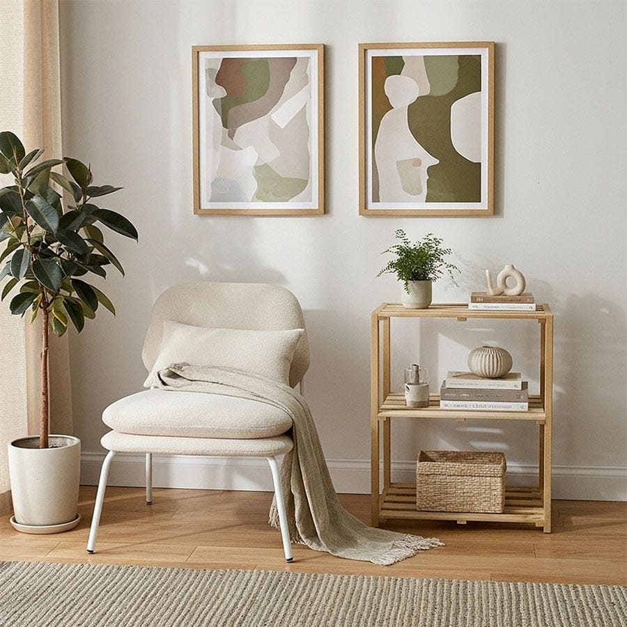 Benno 51cm Wooden Rack - Image 3