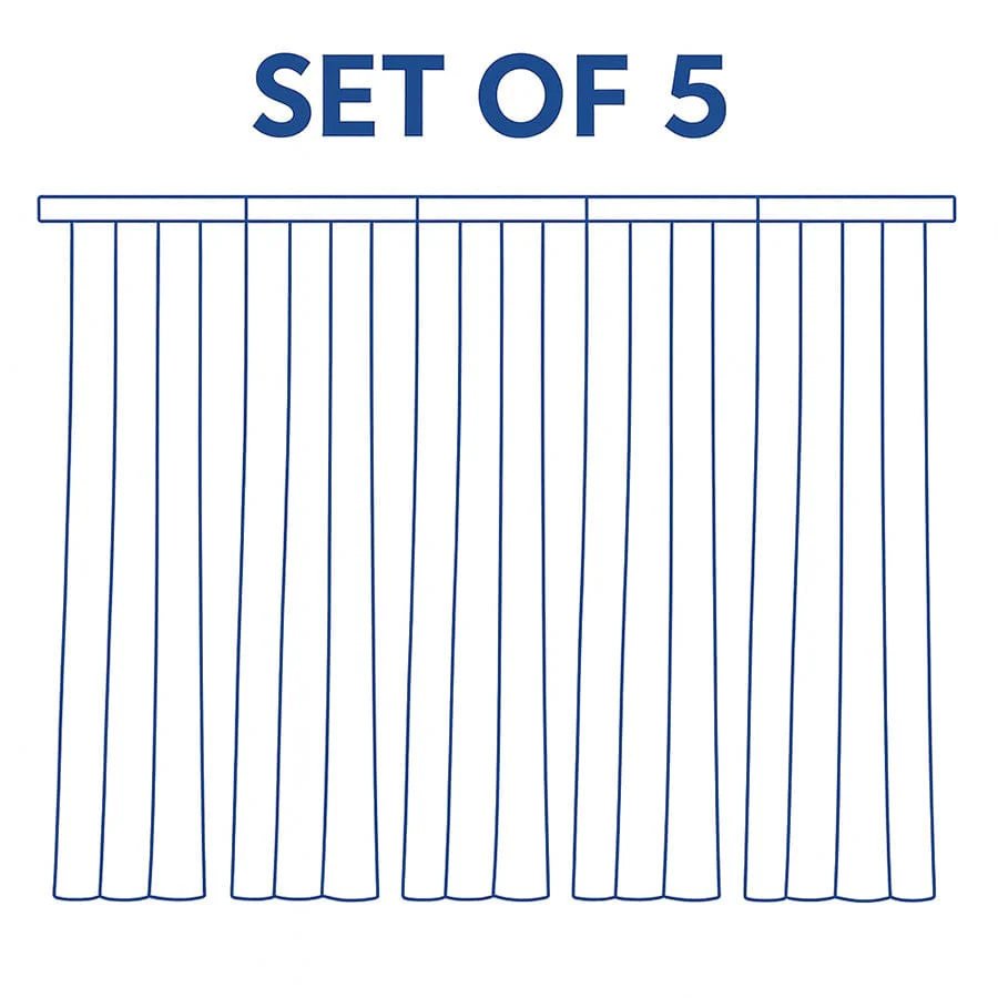 Berend Plain Set Of 5 Curtains - Image 5