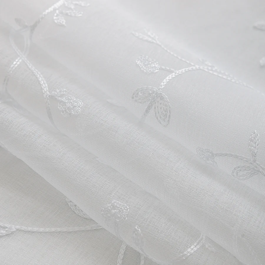 Berti Embroidered Sheer Curtain - Image 13