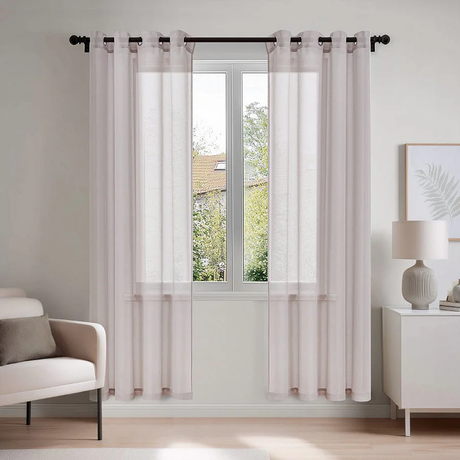 Betine Plain & Printed Set of 4 Curtains - Image 7