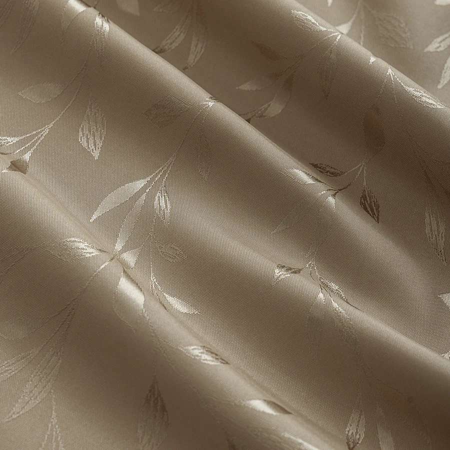 Bett Warm Sand Set of 2 Jacquard Curtains - Image 12