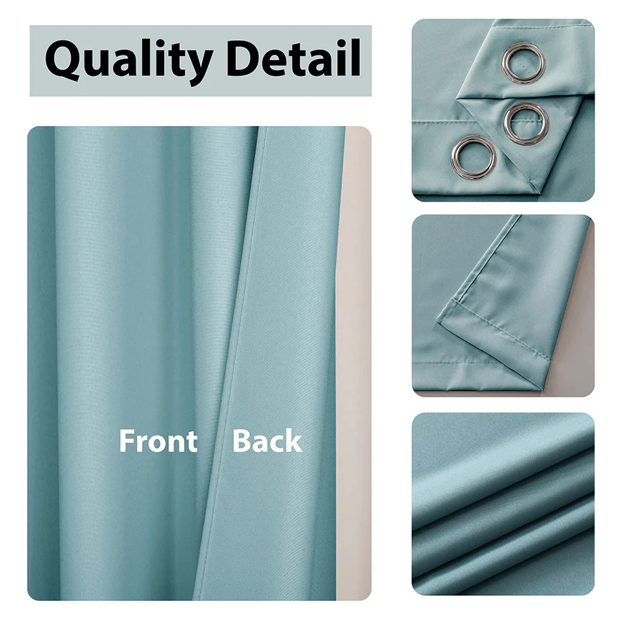 Birgit Plain Set of 4 Curtains - Image 4