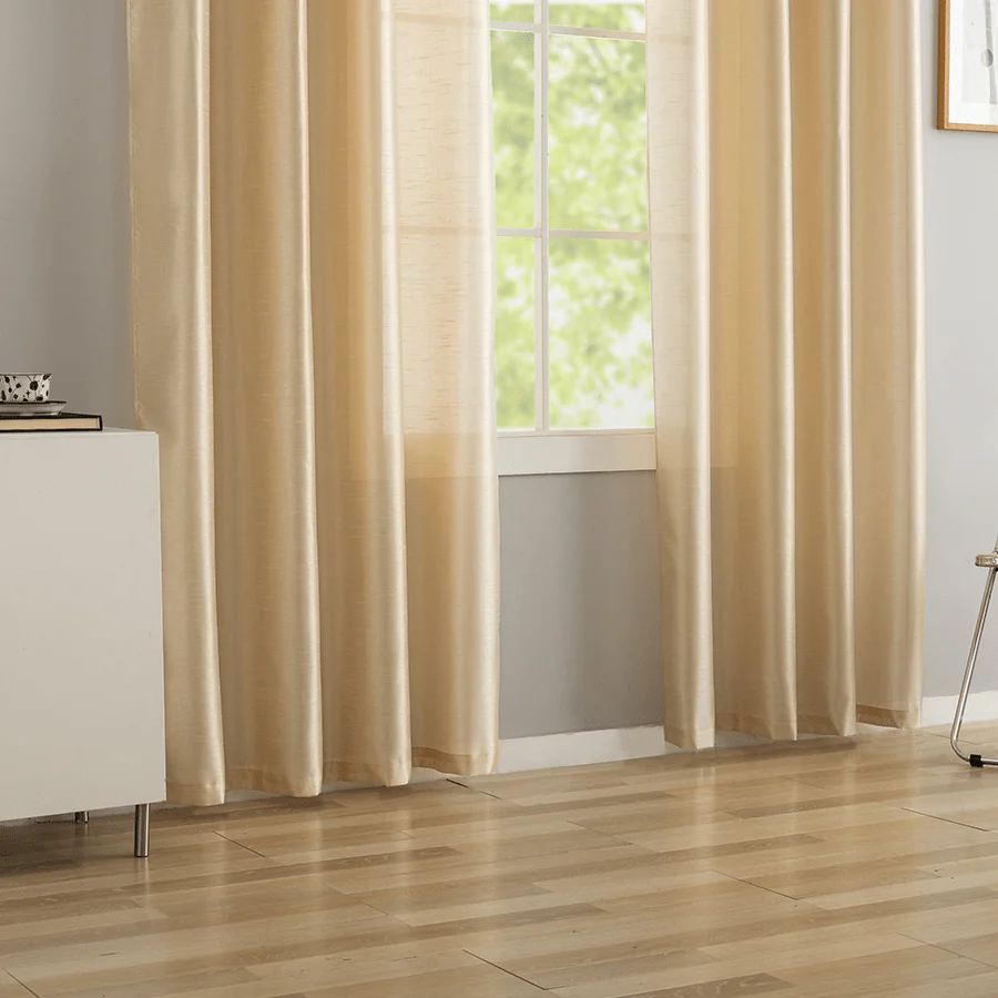 Birre Set of 2 Faux Silk Curtains - Image 5