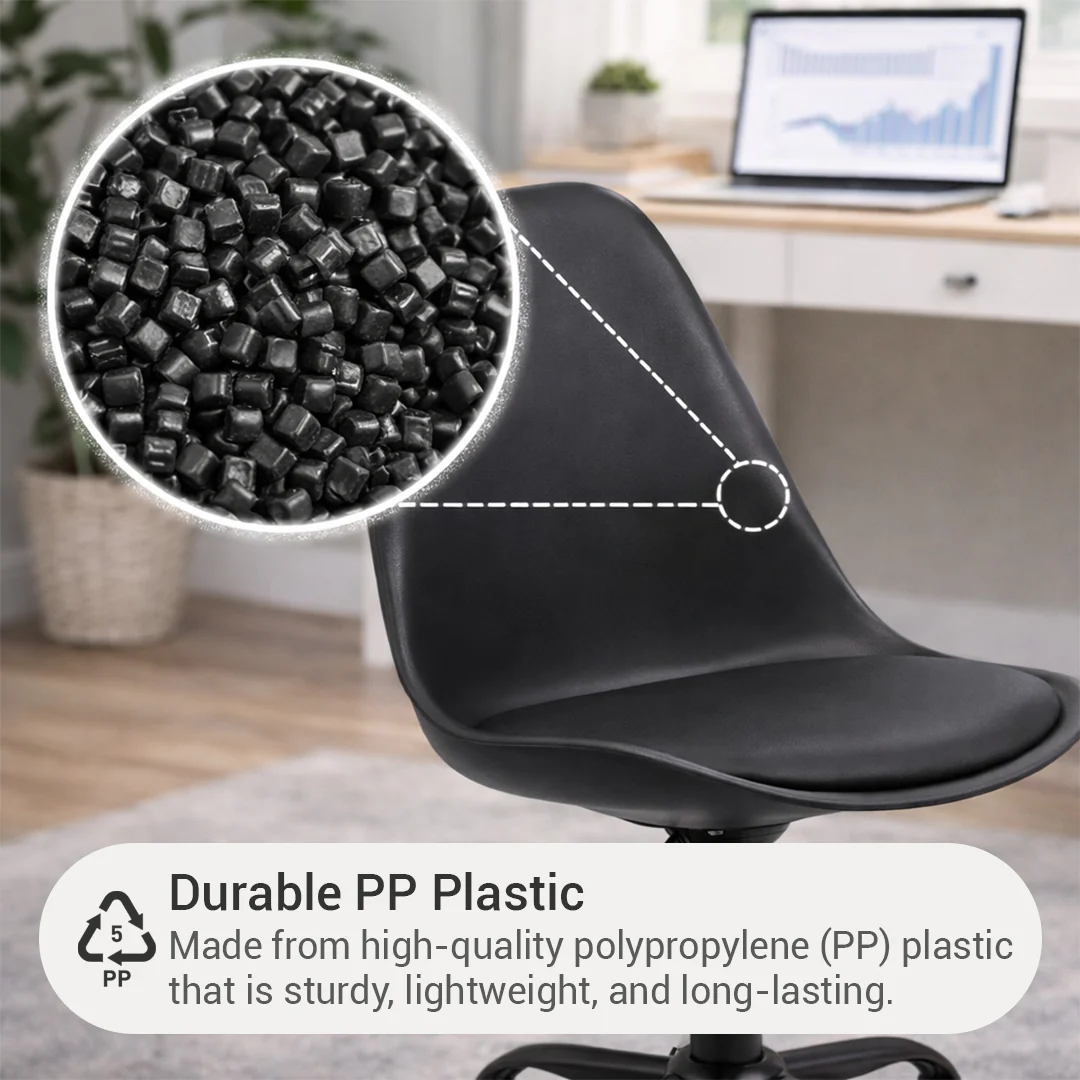 Blaise Plastic Low Back Office Chair - Image 6