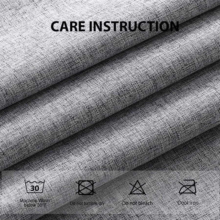 Blas Grey Linen Curtain - Image 4