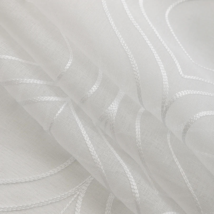 Blix Embroidered Sheer Curtain - Image 11