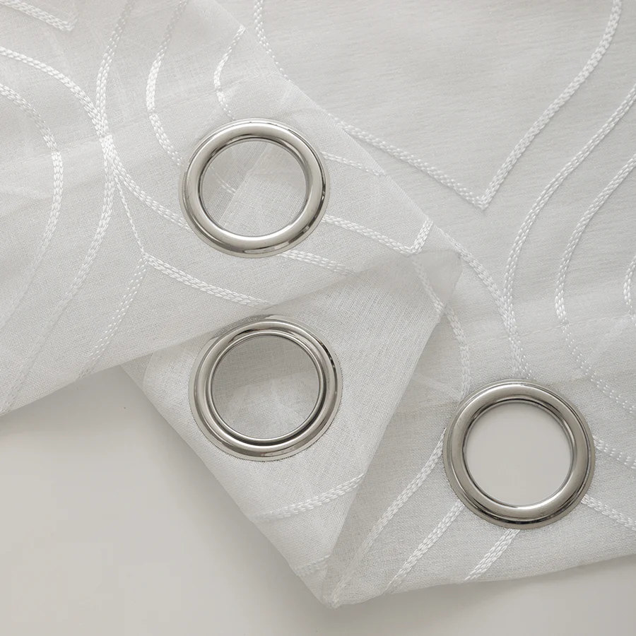 Blix Embroidered Sheer Curtain - Image 8