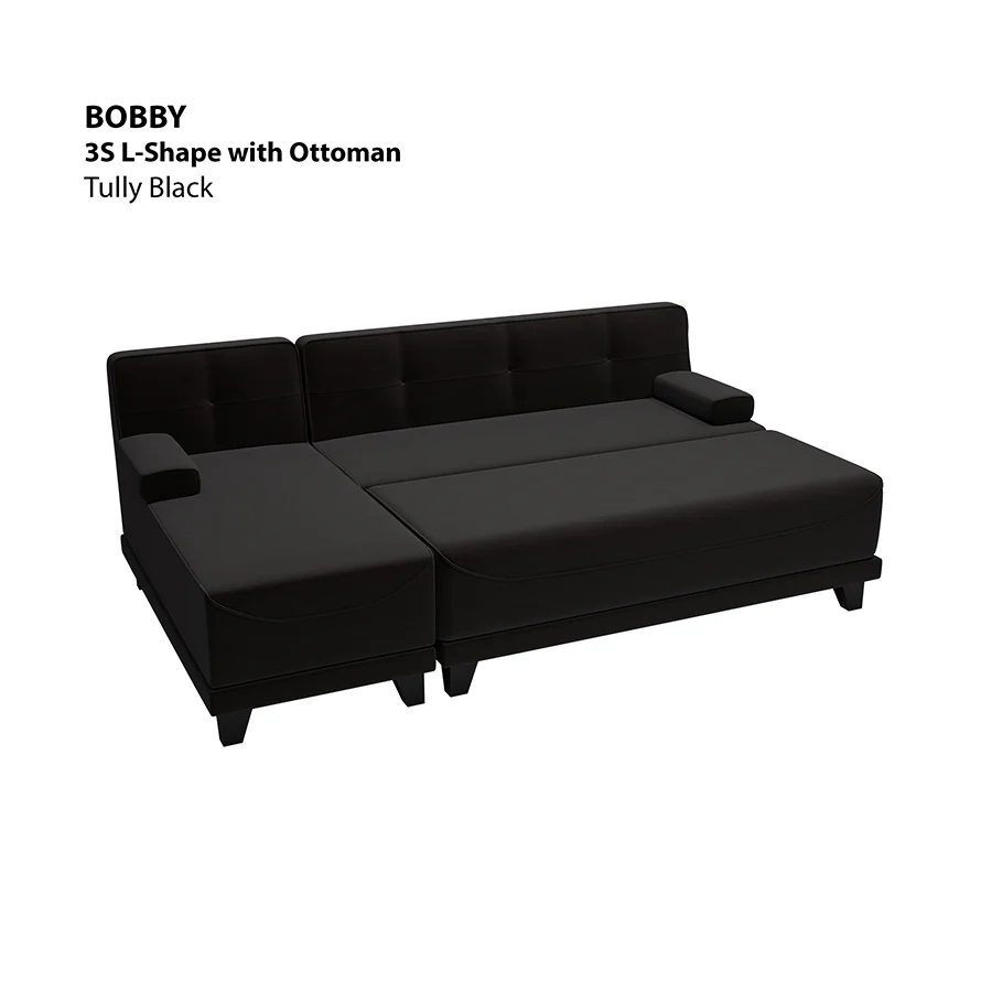 Bobby 3 Seat L-shape with Ottoman Sofa - Image 15
