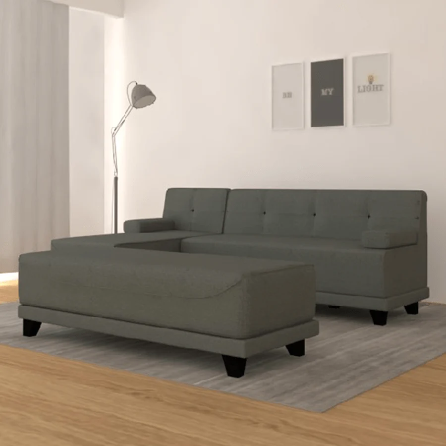 Bobby 3 Seat L-shape with Ottoman Sofa - Image 17