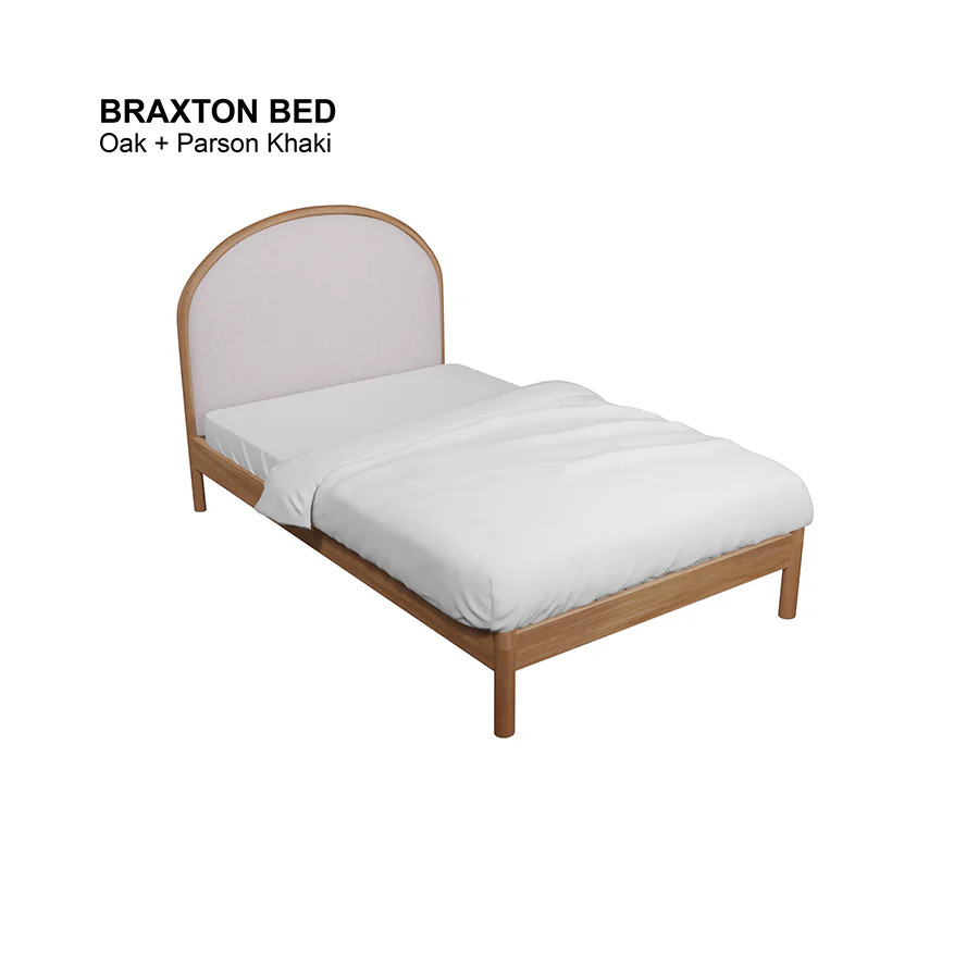 Braxton Bed 48x75"  - Oak