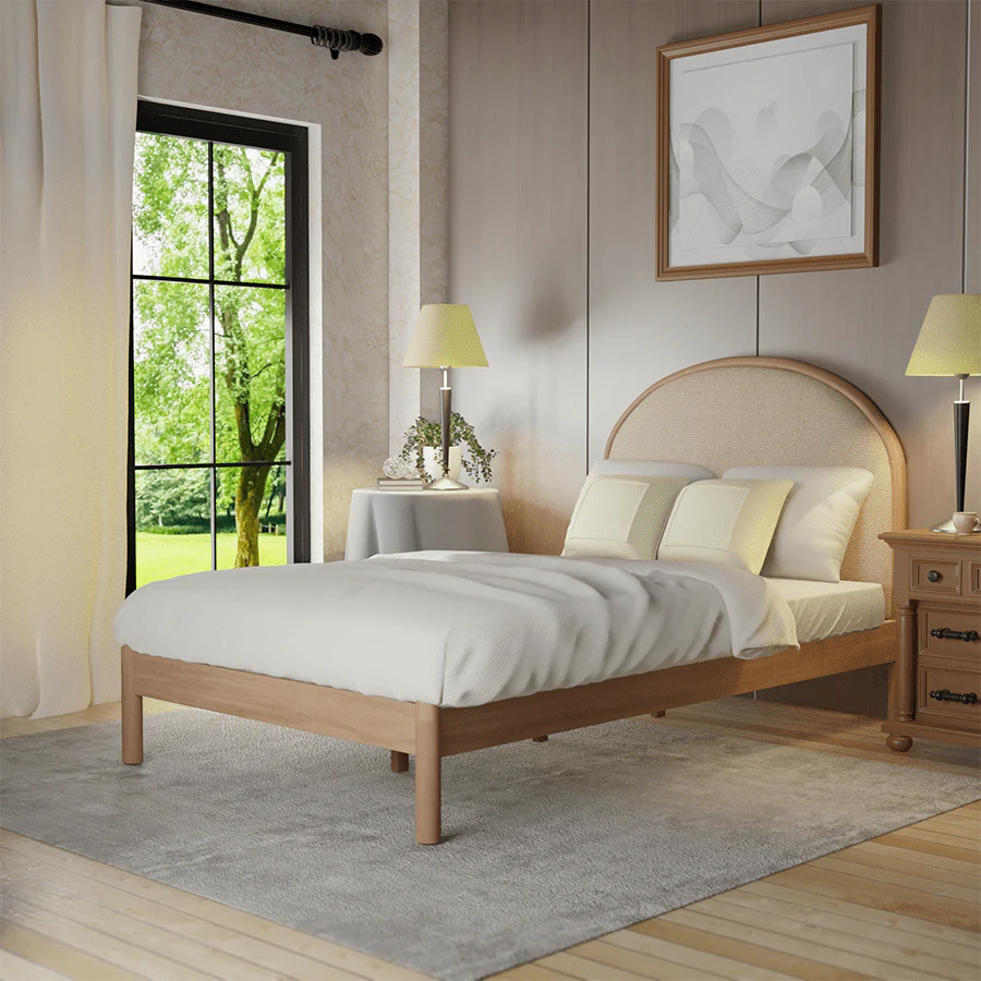 Braxton Bed 48x75"  - Oak - Image 5