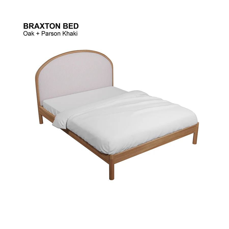 Braxton Bed 54x75"  - Oak