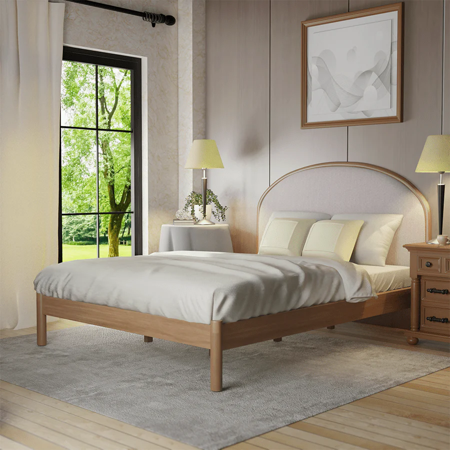 Braxton Bed 54x75"  - Oak - Image 2