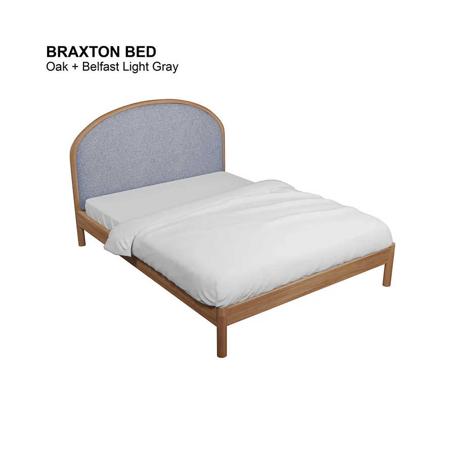 Braxton Bed 72x75"  - Oak - Image 6