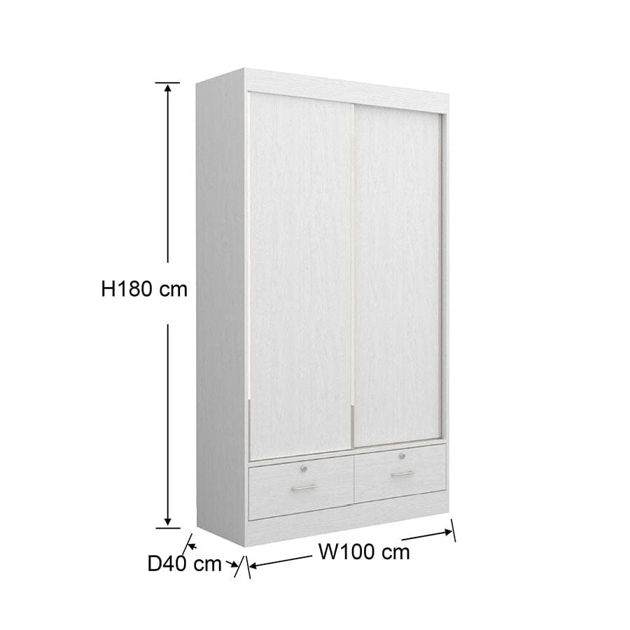 Wade Narrow Sliding Wardrobe - Image 12