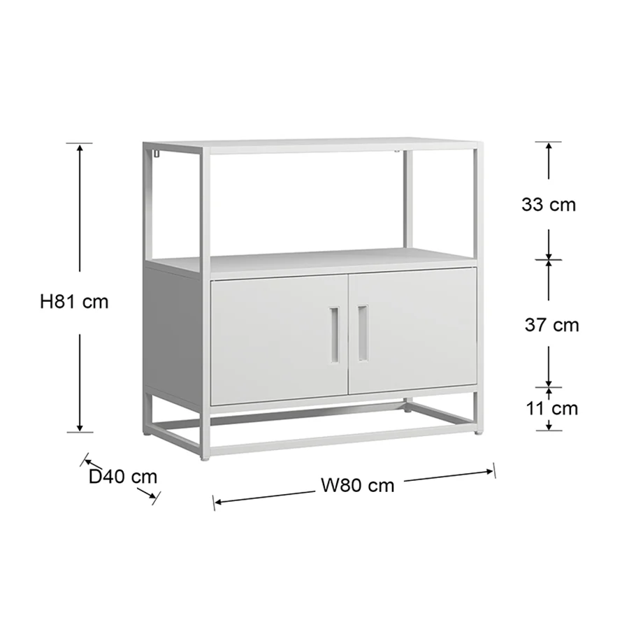 Brussel Low Book Shelves Cabinet - Image 15