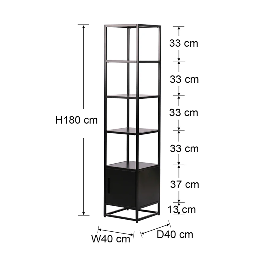 Brussel Narrow Book Shelves Cabinet - Image 28