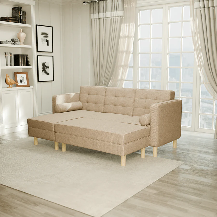Camrose 3 Seat L-shape Left with Bench - Image 2