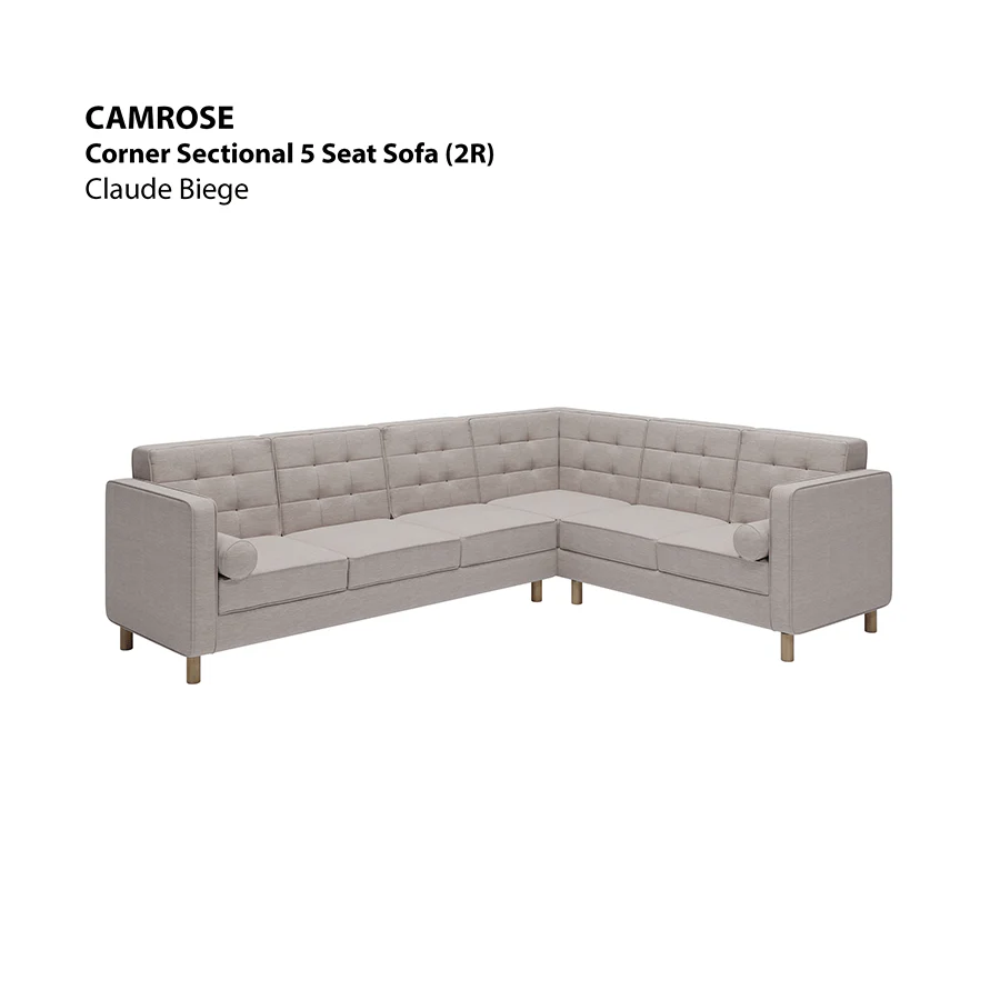 Camrose Corner Sectional 5 Seat (2R) Sofa - Image 18