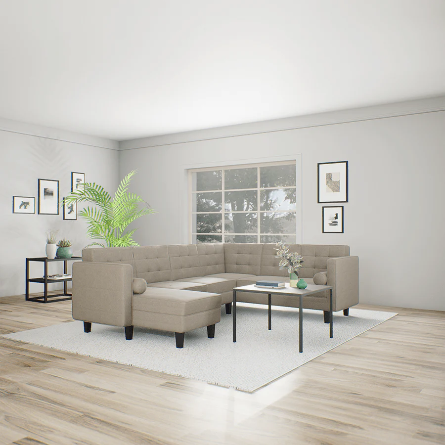Camrose Corner Sectional 5 Seat with Chaise (2R) Sofa - Image 2