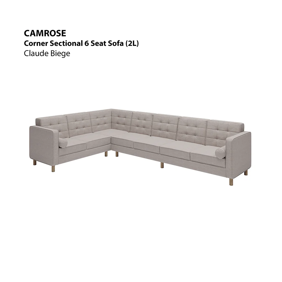 Camrose Corner Sectional 6 Seat (2L) Sofa - Image 18