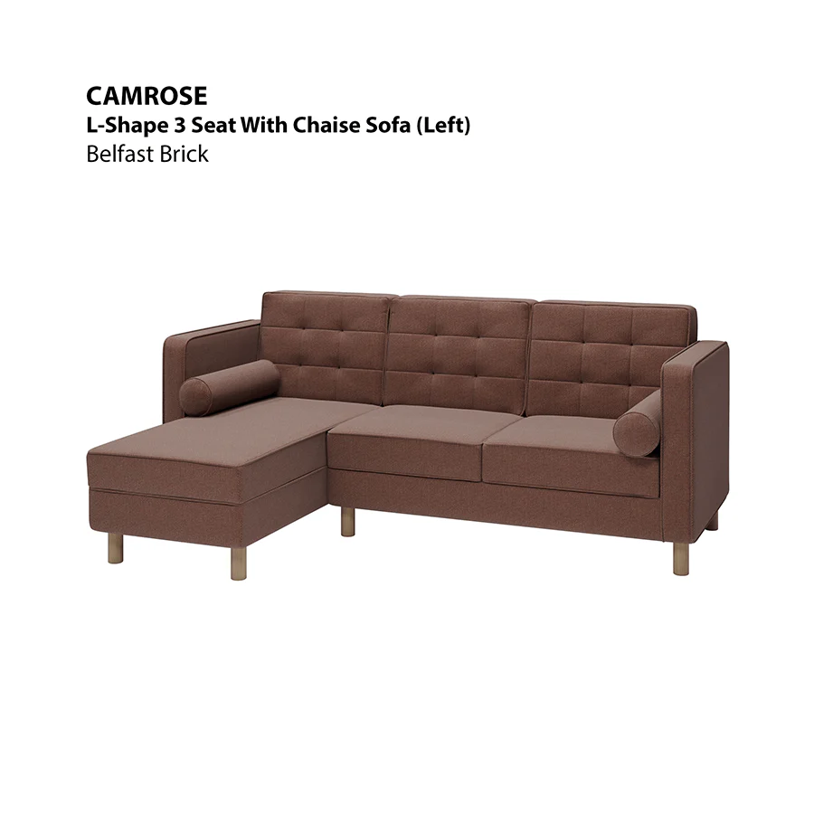 Camrose L-shape 3 Seat with Chaise (Left Facing) Sofa - Image 10