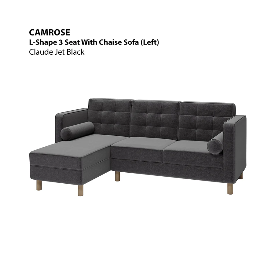 Camrose L-shape 3 Seat with Chaise (Left Facing) Sofa - Image 19