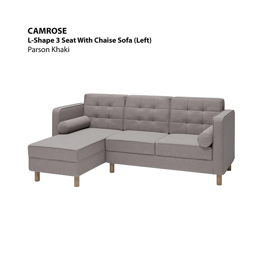 Camrose L-shape 3 Seat with Chaise (Left Facing) Sofa - Image 4