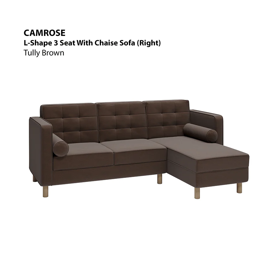 Camrose L-shape 3 Seat with Chaise (Right Facing) Sofa - Image 14