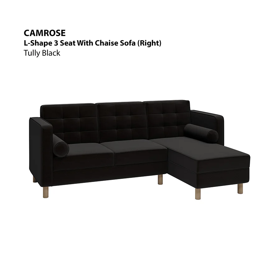 Camrose L-shape 3 Seat with Chaise (Right Facing) Sofa - Image 16
