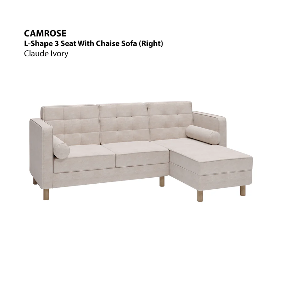 Camrose L-shape 3 Seat with Chaise (Right Facing) Sofa - Image 17
