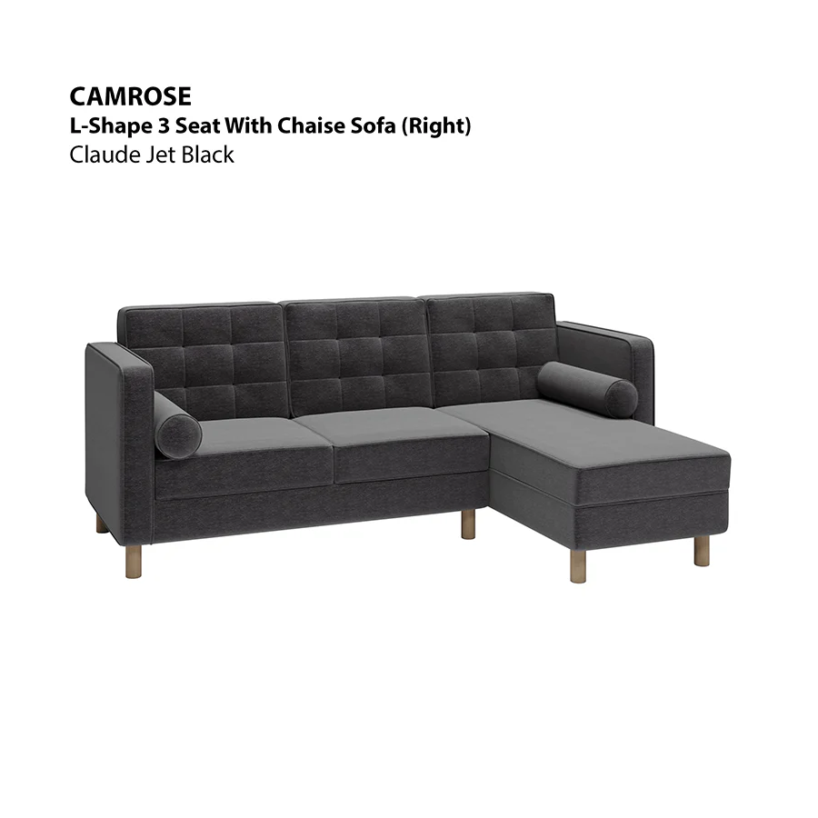 Camrose L-shape 3 Seat with Chaise (Right Facing) Sofa - Image 19