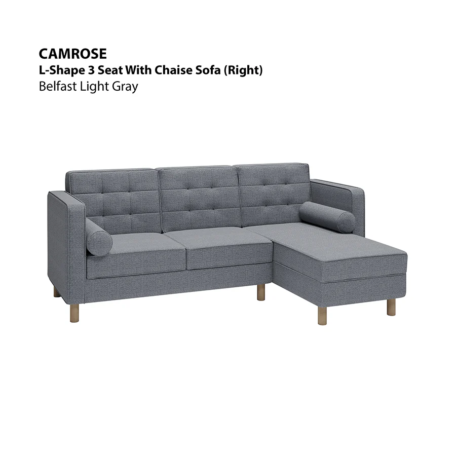 Camrose L-shape 3 Seat with Chaise (Right Facing) Sofa - Image 7